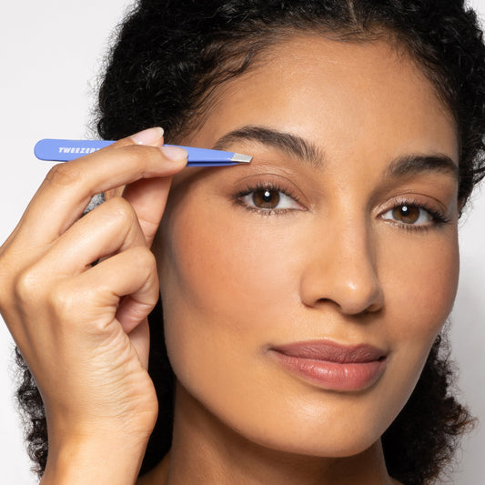 Lapis Blue Slant Tweezer
