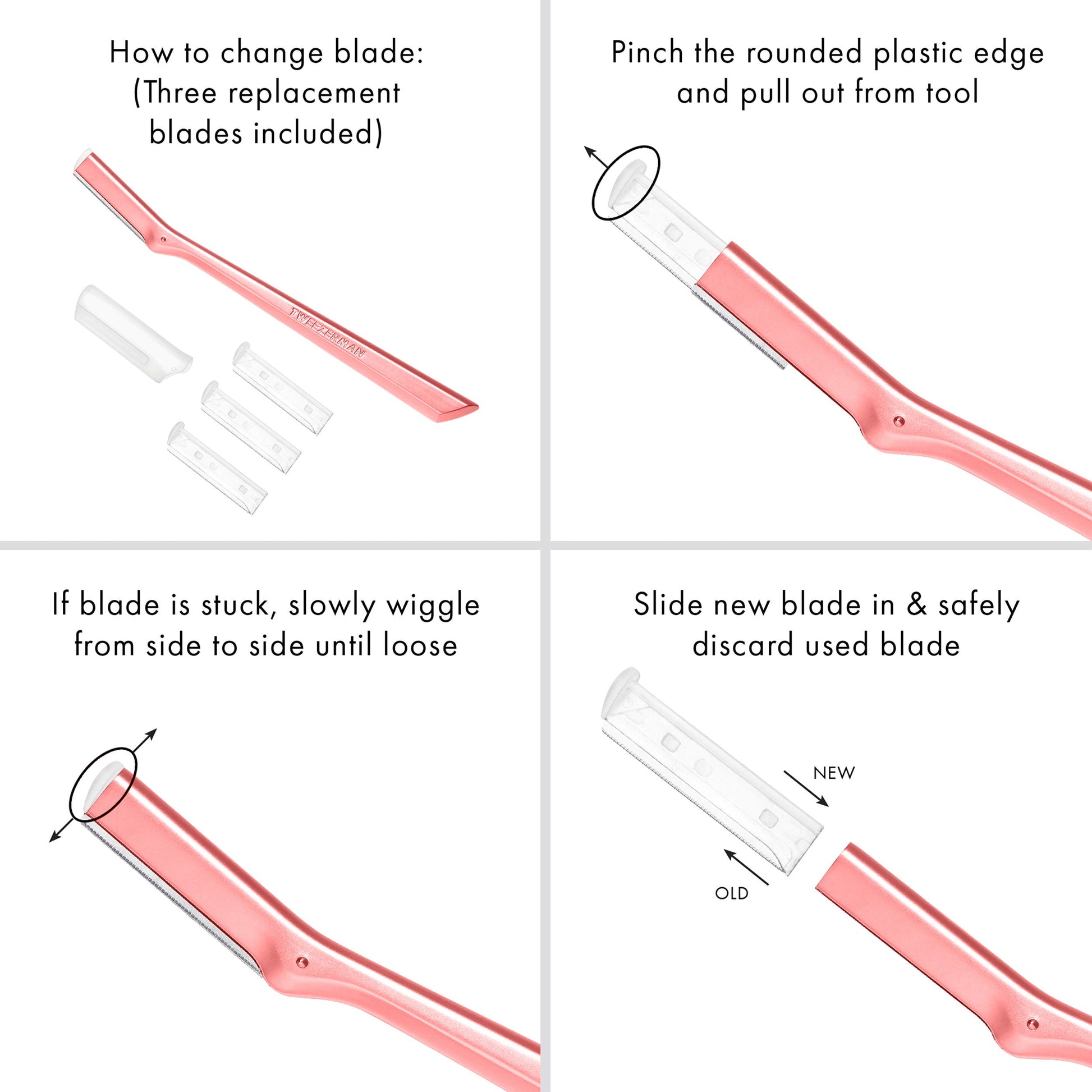 Tea Rose Metal Facial Razor - Online Exclusive