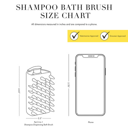 Pet 2-In-1 Shampoo-Dispensing Bath Brush