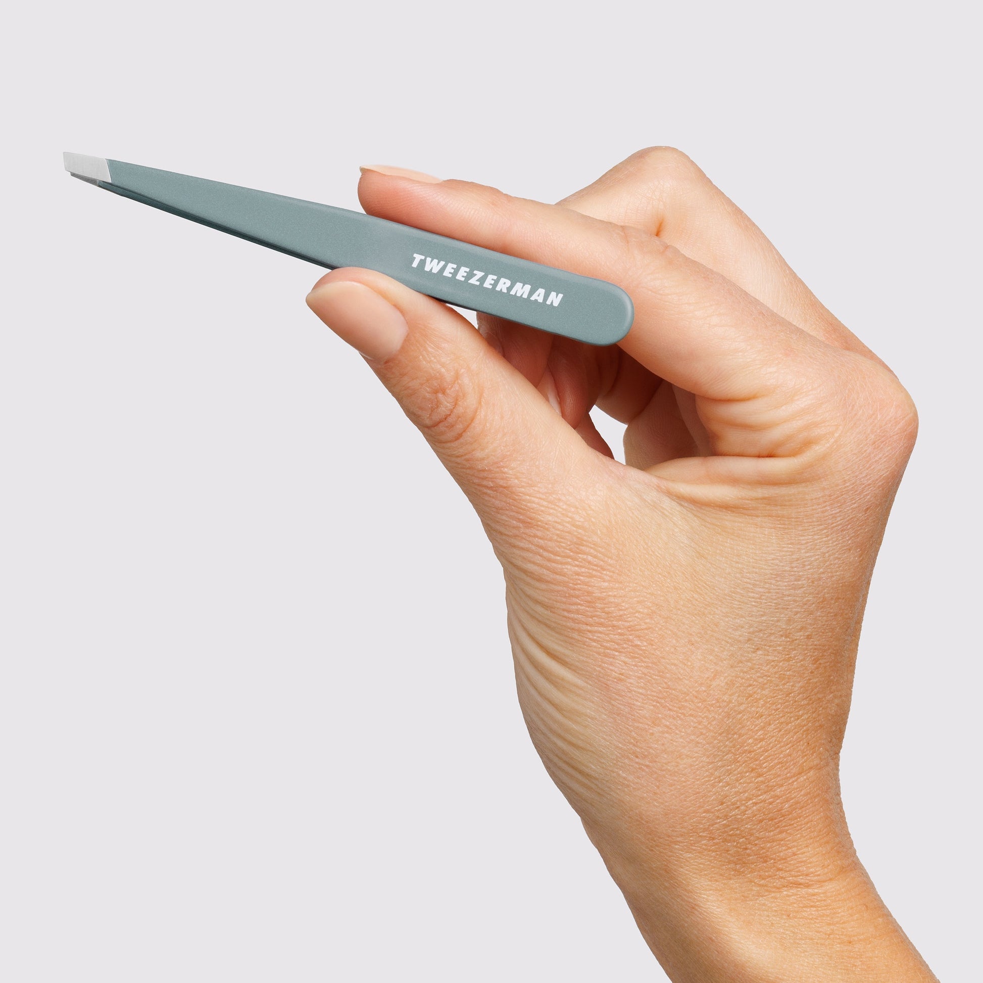 Mist Blue Slant Tweezer