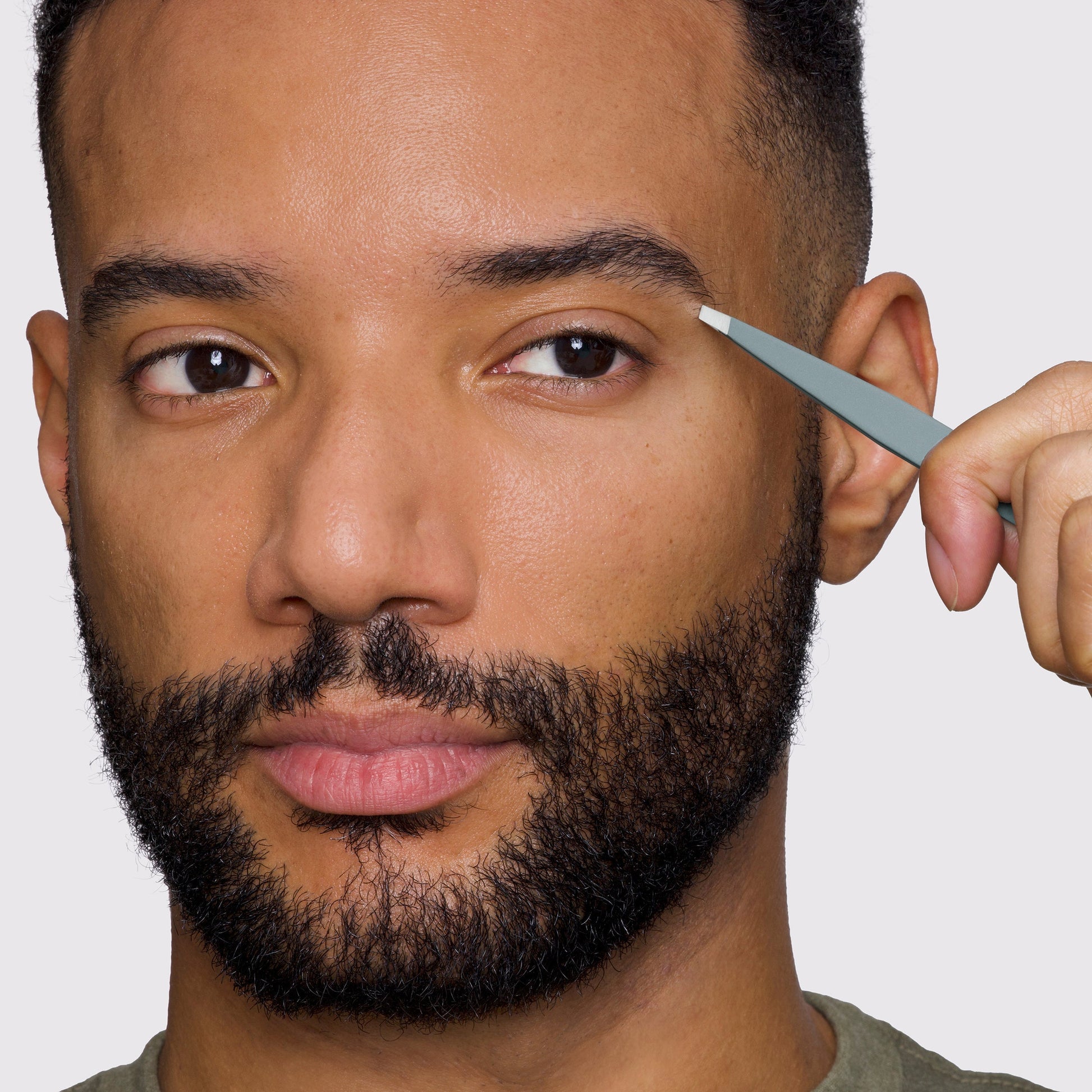 Mist Blue Slant Tweezer
